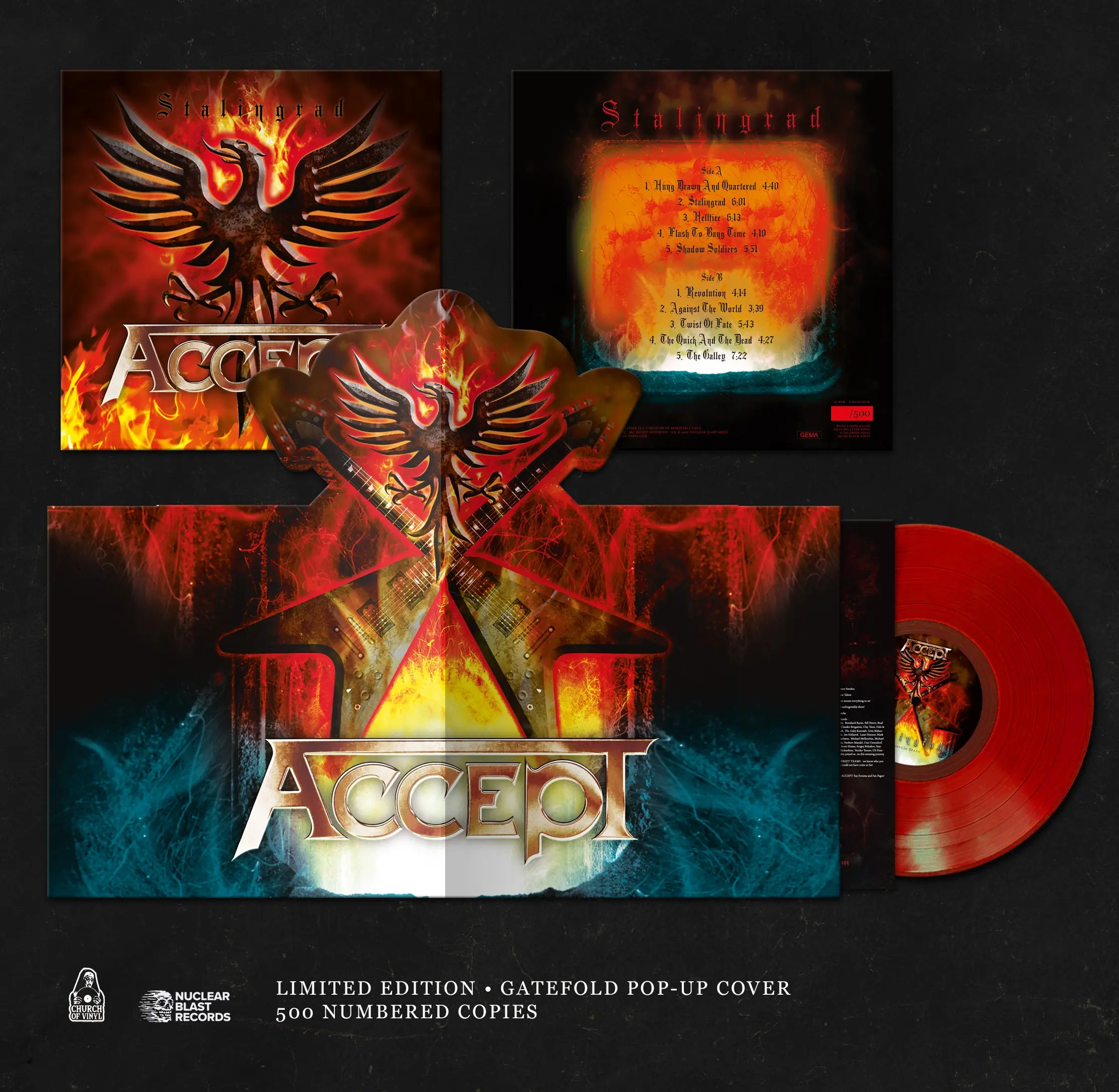 ACCEPT · Stalingrad (Pop-Up) | RED LP ACCEPT · Stalingrad (Pop-Up) | RED LP (Heavy Metal Vinyl)