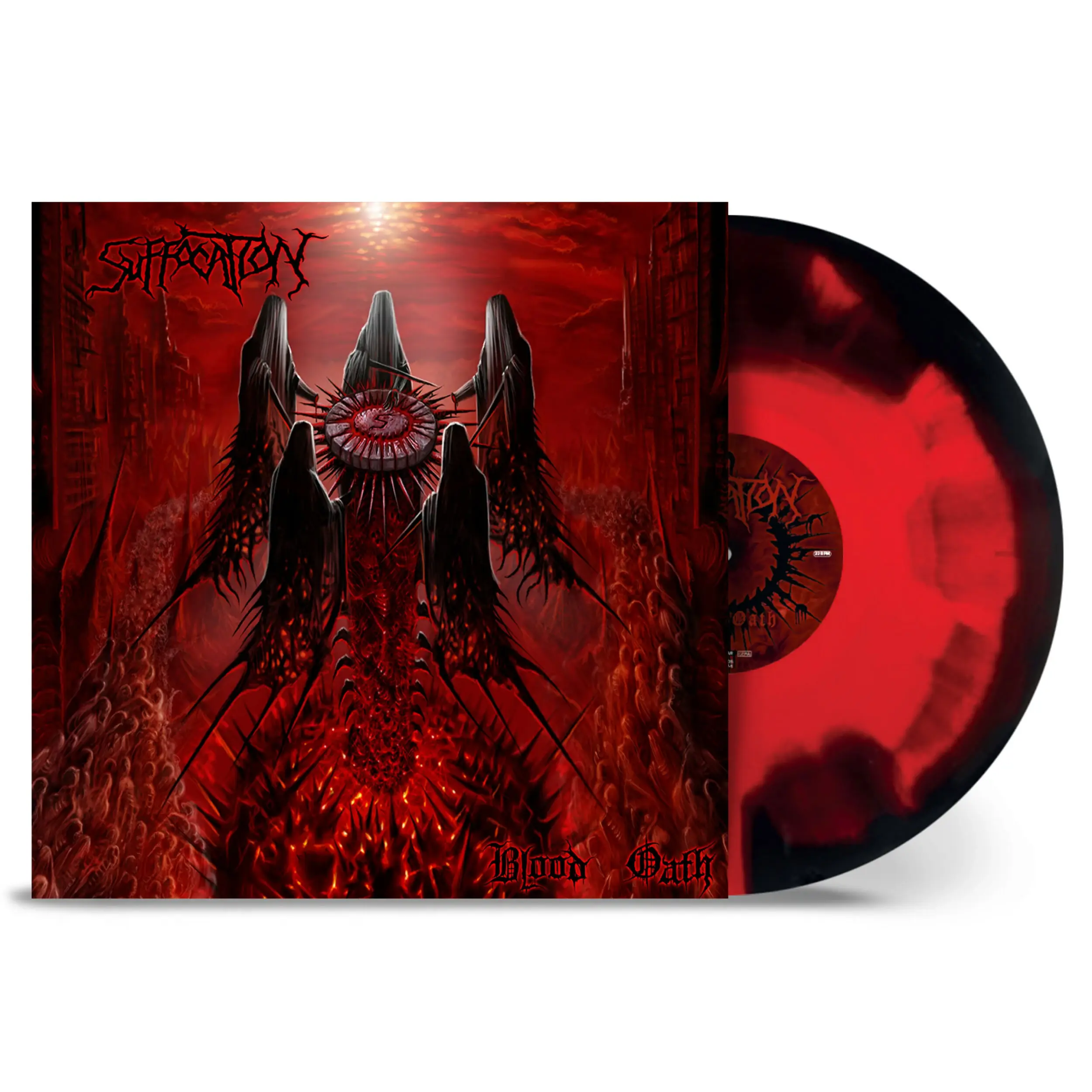 SUFFOCATION · Blood Oath | RED/BLACK CORONA LP SUFFOCATION · Blood Oath | RED/BLACK CORONA LP (Death Metal Vinyl)