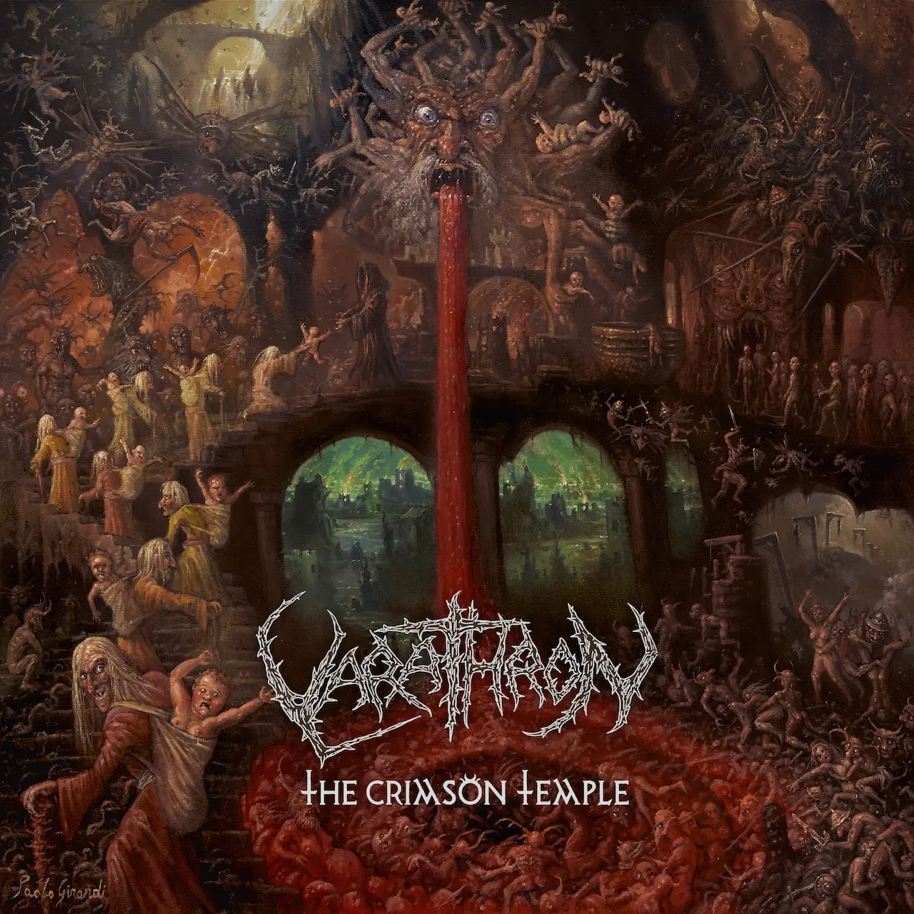 VARATHRON - The Crimson Temple · BLACK LP 1