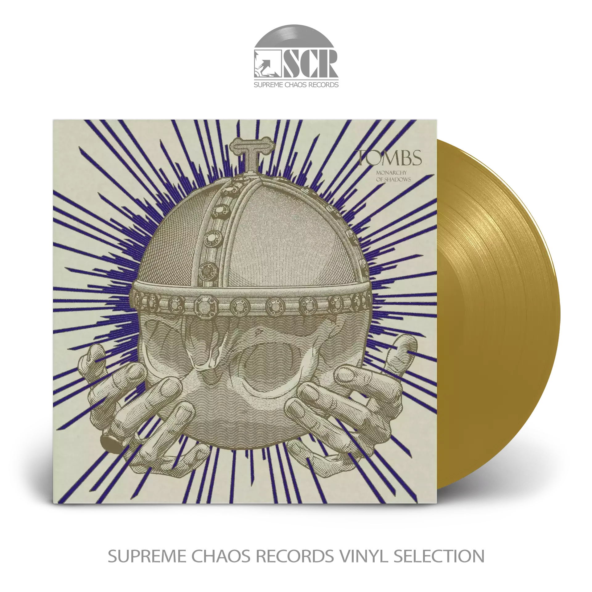 TOMBS - Monarchy Of Shadows · GOLD LP TOMBS - Monarchy Of Shadows · GOLD LP (Death Metal Vinyl)