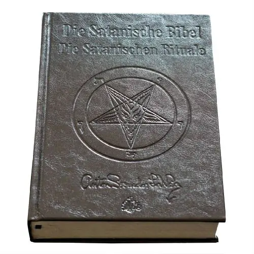 ANTON SZANDOR LAVEY - Die Satanische Bibel / Die Satanischen Rituale · LEATHER EDITION BOOK