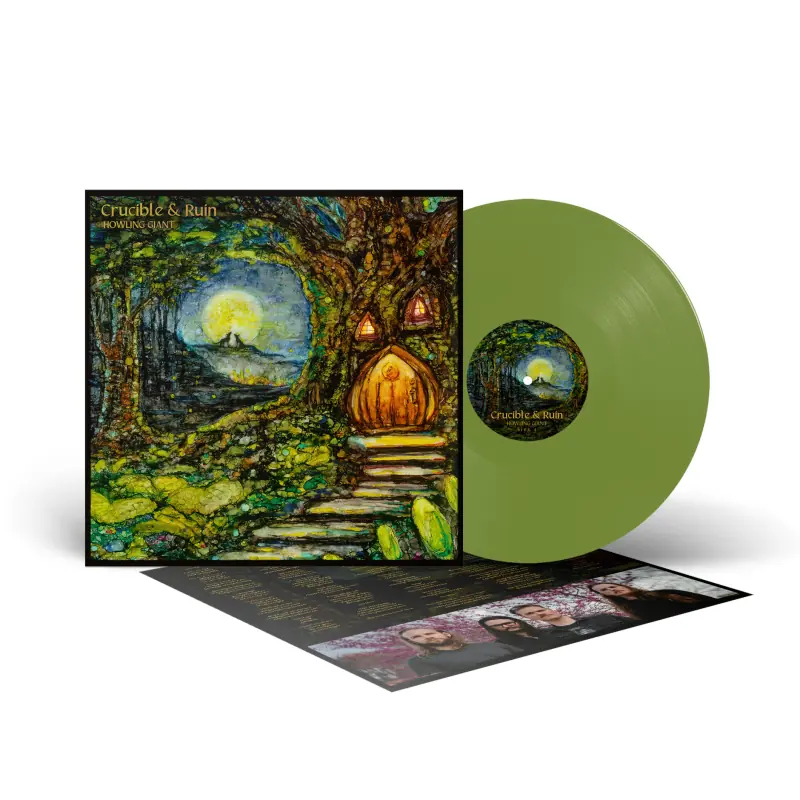 HOWLING GIANT - Crucible & Ruin · OLIVE GREEN LP (Psychedelic Rock/Doom Rock Vinyl) · Picture 2