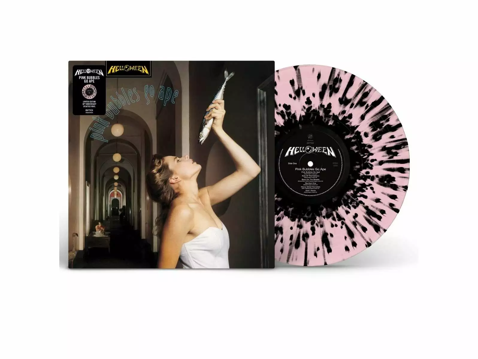 HELLOWEEN - Pink Bubbles Go Ape · SPLATTER LP (Heavy Metal Vinyl)