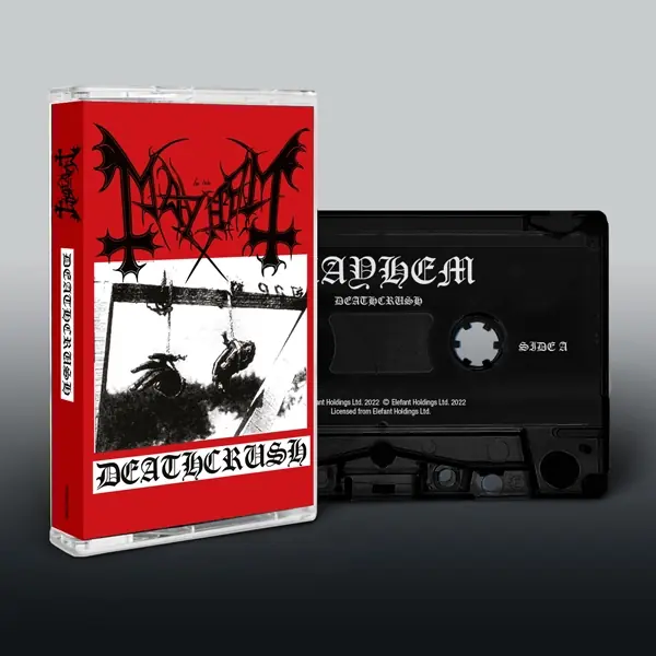 MAYHEM · Deathcrush (Back On Black) | BLACK TAPE MAYHEM · Deathcrush (Back On Black) | BLACK TAPE (Black Metal Tapes)
