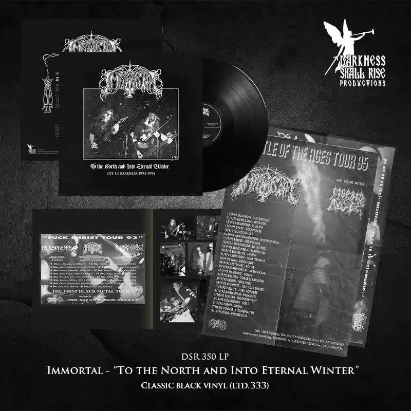 IMMORTAL · To The North And Into Eternal Winter - Live In Darkness 1993-1995 | BLACK LP (Black Metal Vinyl) · Picture 2