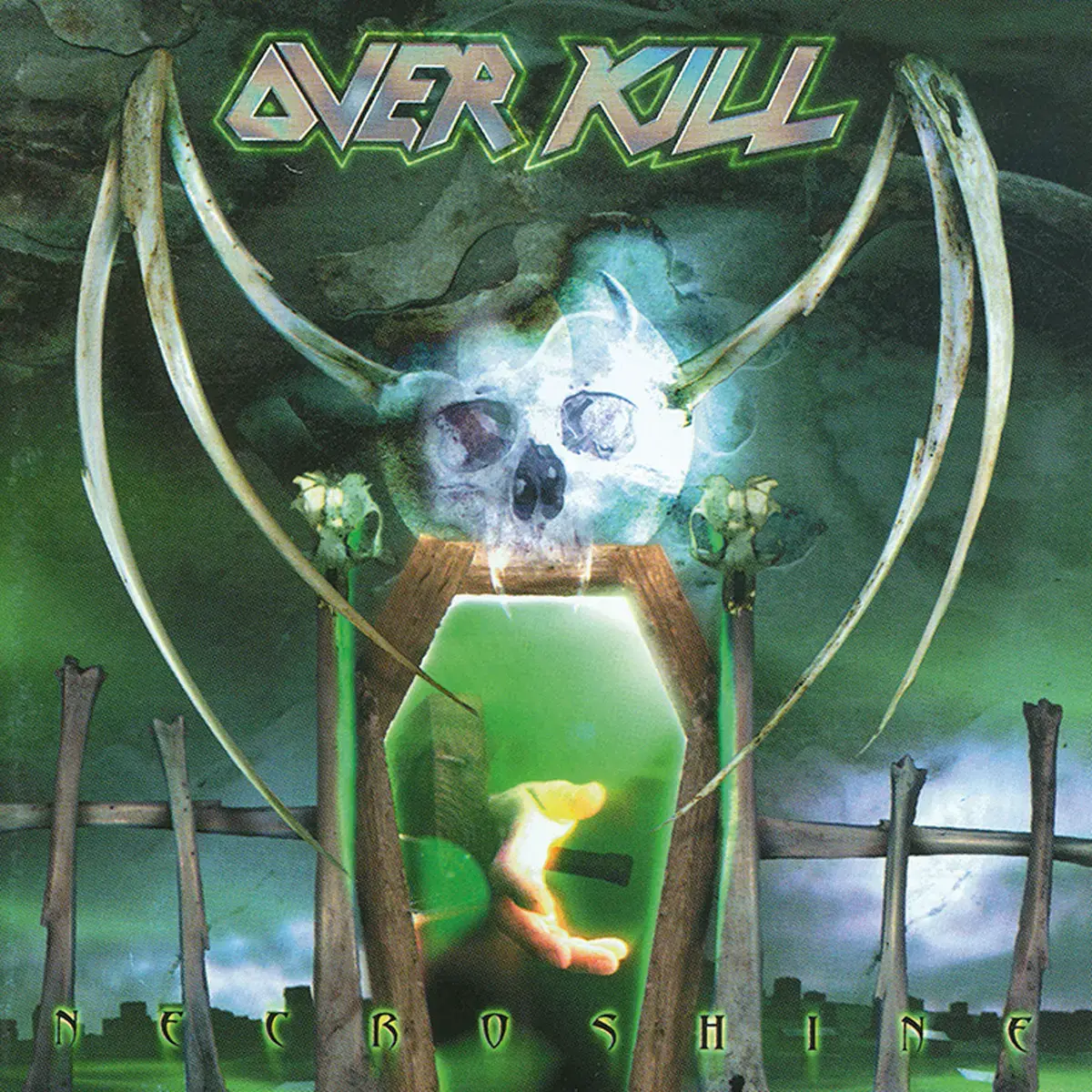 OVERKILL - Necroshine · WHITE/GREEN GOLD LP (Thrash Metal Vinyl) · Picture 1