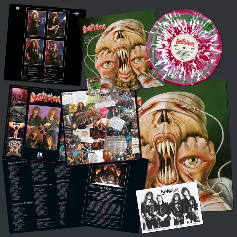 DESTRUCTION - Release from Agony · MIXED SPLATTER LP 1