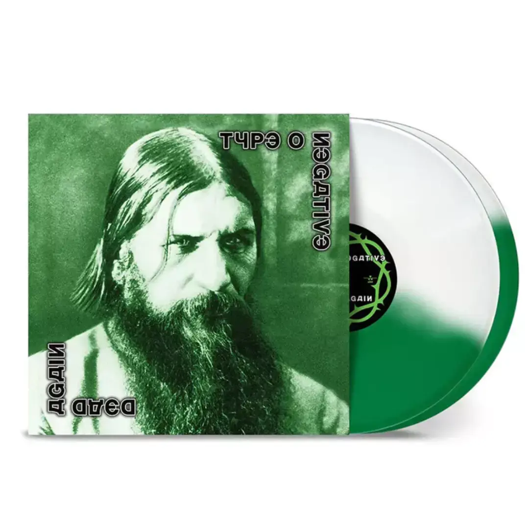 TYPE O NEGATIVE - Dead Again · GREEN/WHITE SPLIT DLP