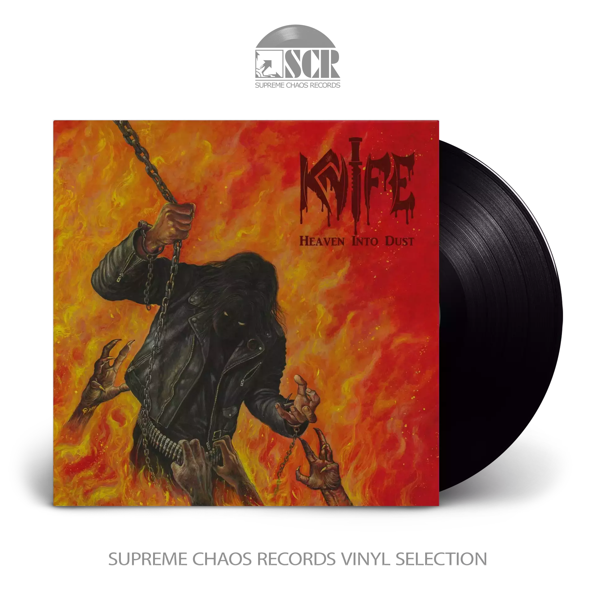 KNIFE - Heaven Into Dust · BLACK LP KNIFE - Heaven Into Dust · BLACK LP (Speed Metal Vinyl)