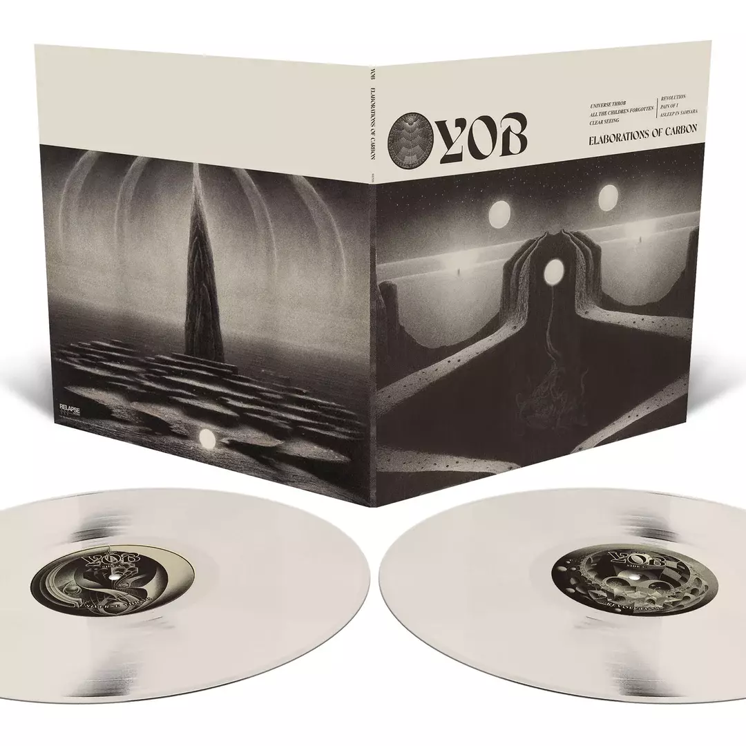 YOB · Elaborations Of Carbon | BONE WHITE DOUBLE VINYL YOB · Elaborations Of Carbon | BONE WHITE DOUBLE VINYL (Stoner Metal/Doom Metal Vinyl)