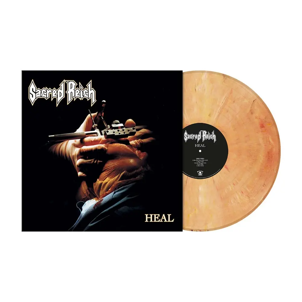 SACRED REICH - Heal (Re-Issue 2024) · LIGHT RED/ORANGE MARBLED LP