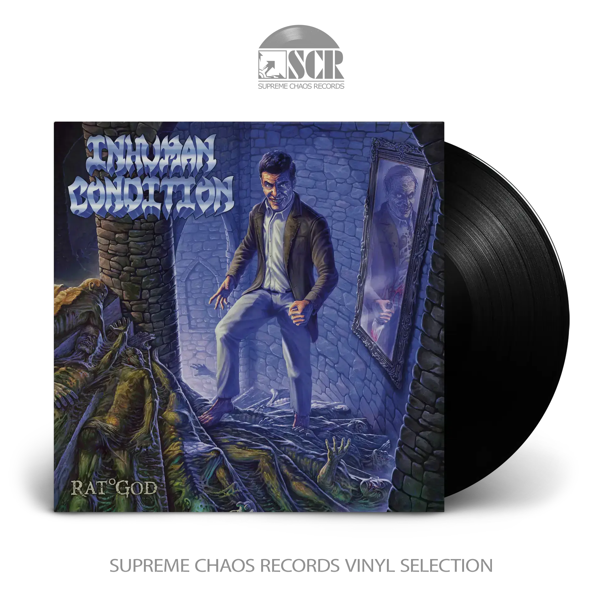 INHUMAN CONDITION · Rat God | BLACK LP (Death Metal/Thrash Metal Vinyl)