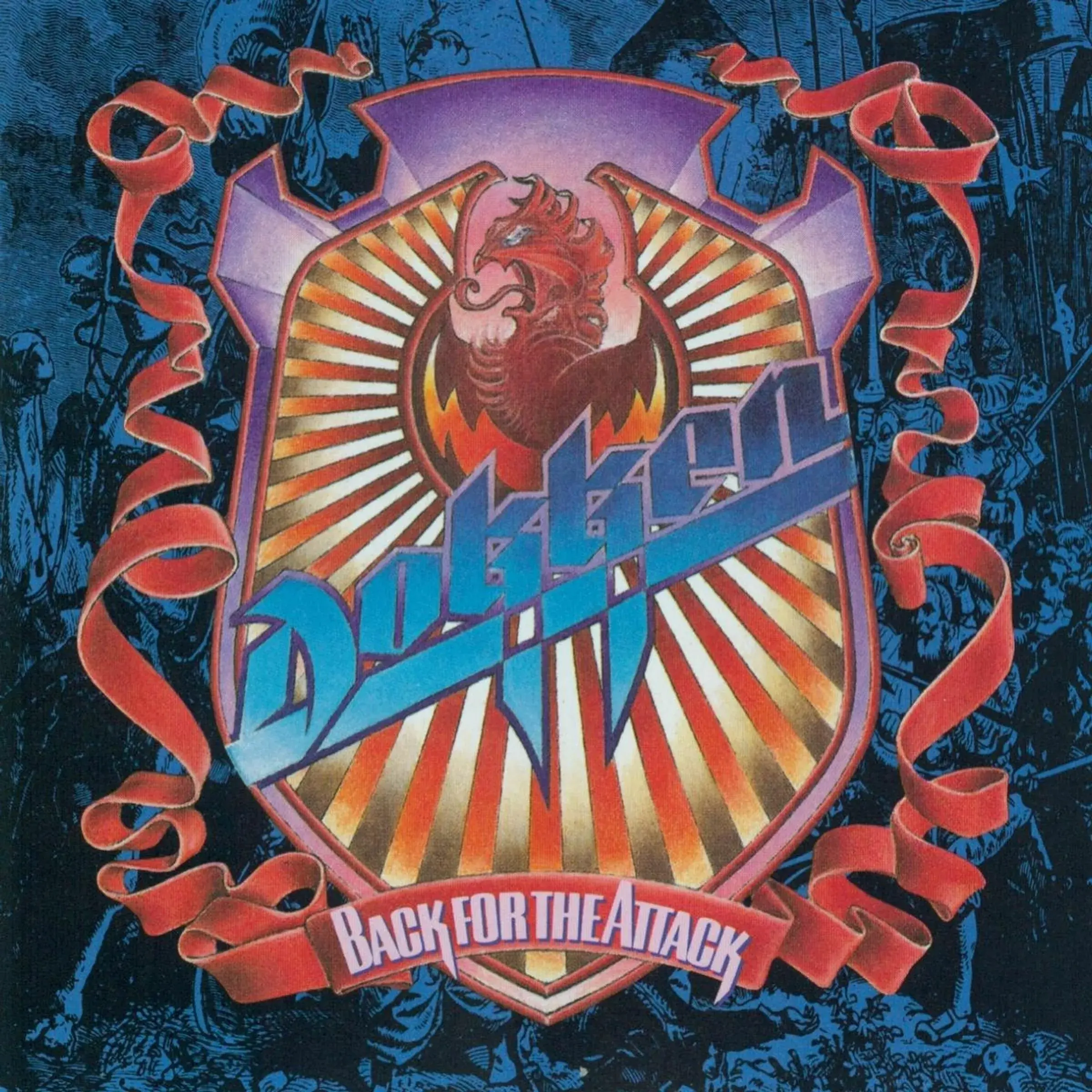 DOKKEN · Back For The Attack | MAGENTA/SKY BLUE 2LP (Hard Rock Vinyl) · Picture 1