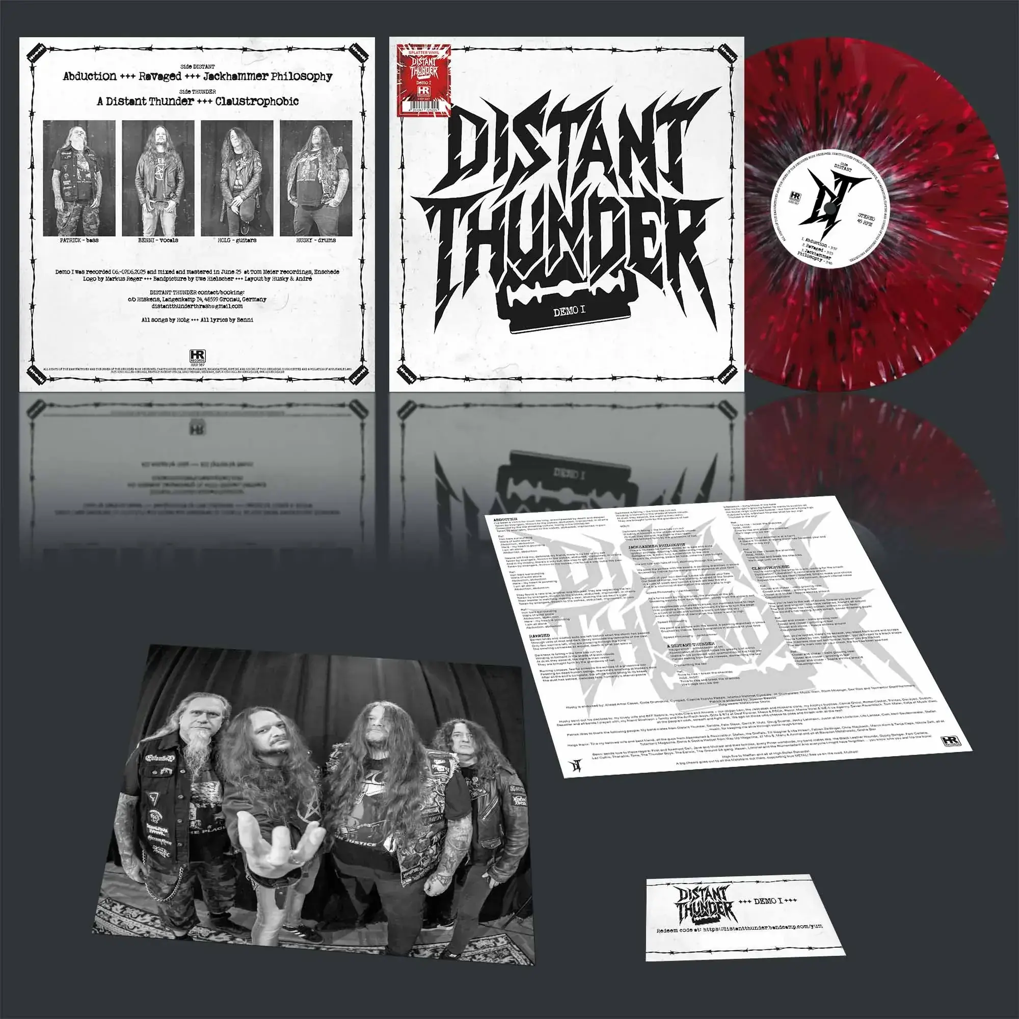 DISTANT THUNDER · Demo I | SPLATTER LP (Thrash Metal Vinyl) · Picture 2