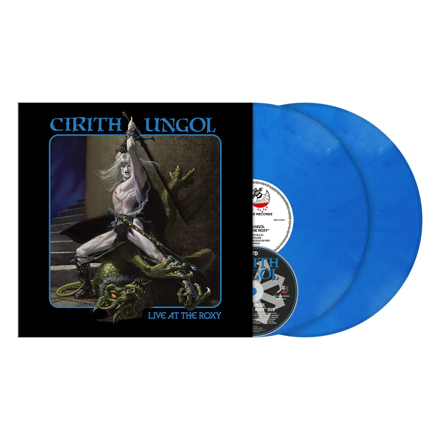 CIRITH UNGOL · Live At The Roxy | LIGHT BLUE MARBLED 2LP+DVD · Picture 2 CIRITH UNGOL · Live At The Roxy | LIGHT BLUE MARBLED 2LP+DVD (Doom Metal Vinyl) · Picture 2