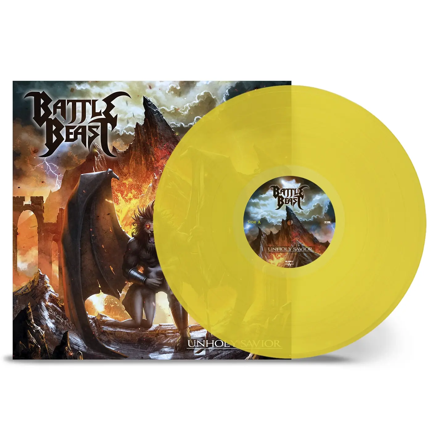 BATTLE BEAST · Unholy Savior | TRANSPARENT YELLOW LP BATTLE BEAST · Unholy Savior | TRANSPARENT YELLOW LP (Power Metal Vinyl)