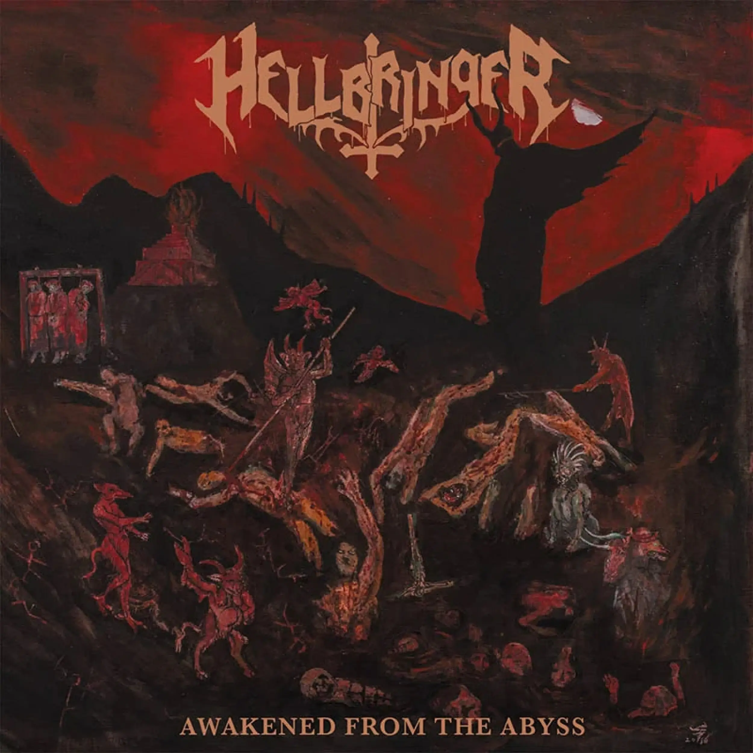 HELLBRINGER · Awakened From The Abyss | BLACK LP · Picture 1 HELLBRINGER · Awakened From The Abyss | BLACK LP (Thrash Metal Vinyl) · Picture 1