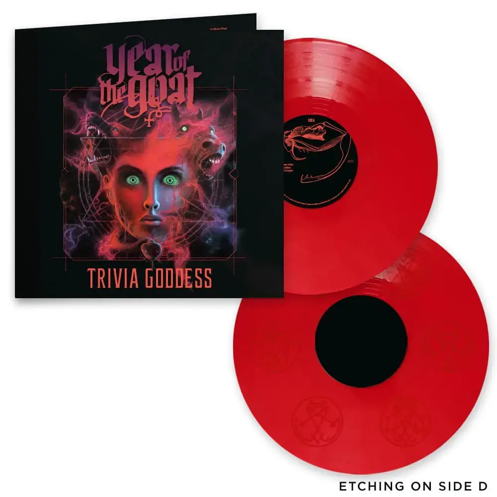 YEAR OF THE GOAT · Trivia Goddess | RED 2LP (Hard Rock Vinyl) · Picture 2