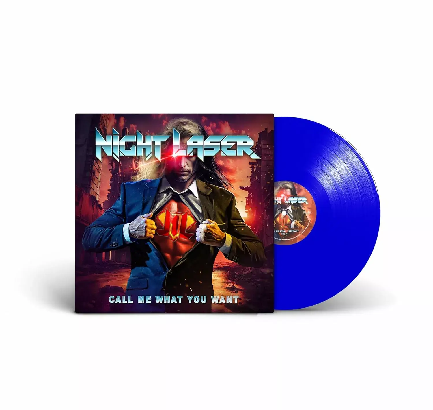 NIGHT LASER - Call Me What You Want · SOLID BLUE CIELO LP