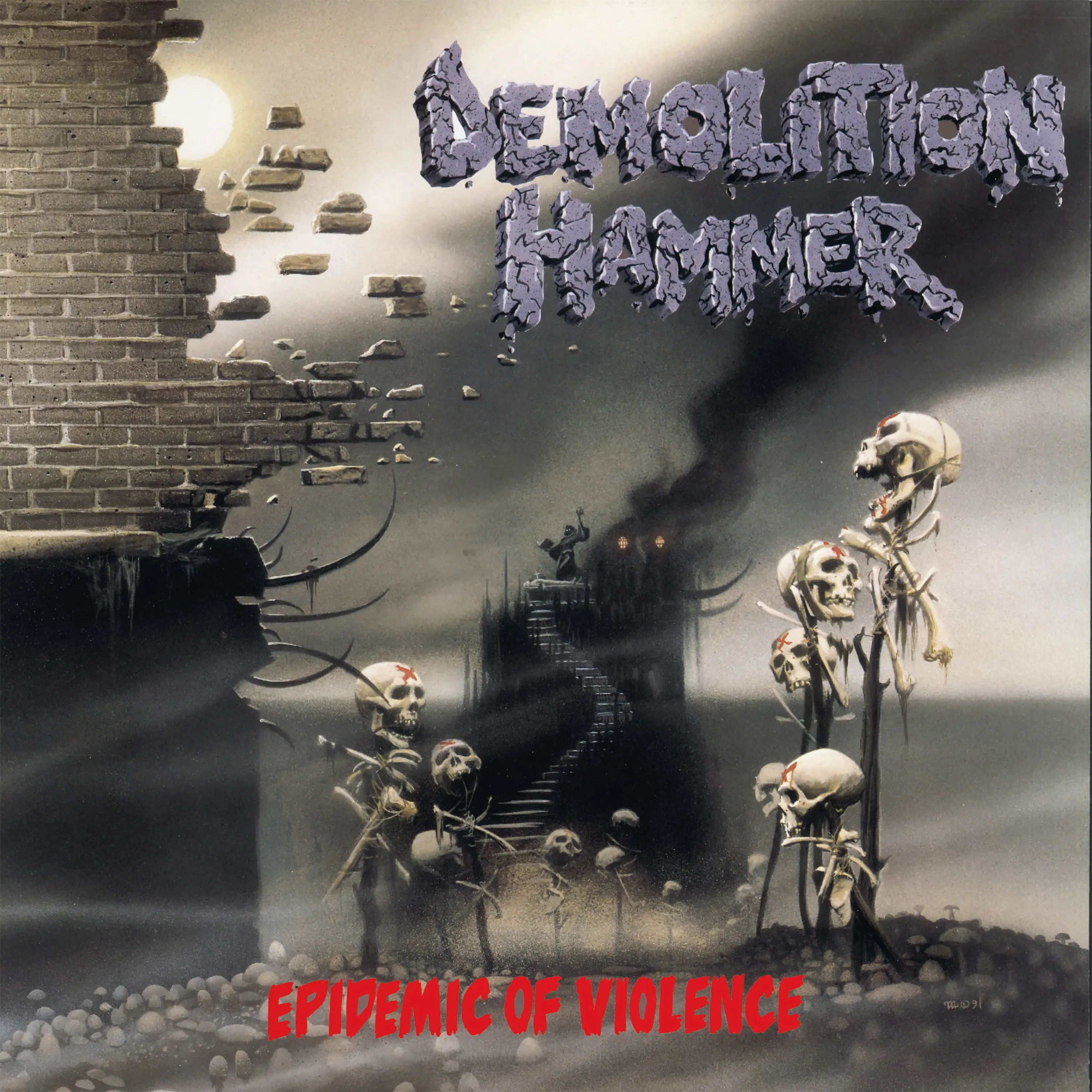 DEMOLITION HAMMER - Epidemic Of Violence (Re-Issue 2023) · TRANSPARENT SUN YELLOW LP (Thrash Metal Vinyl) · Picture 1
