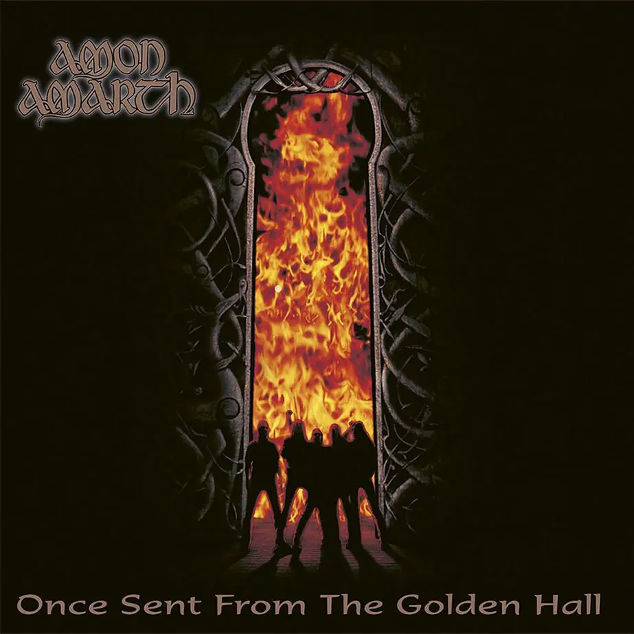 AMON AMARTH - Once Sent From The Golden Hall · SMOKE GREY MARBLED LP (Death Metal Vinyl) · Picture 1
