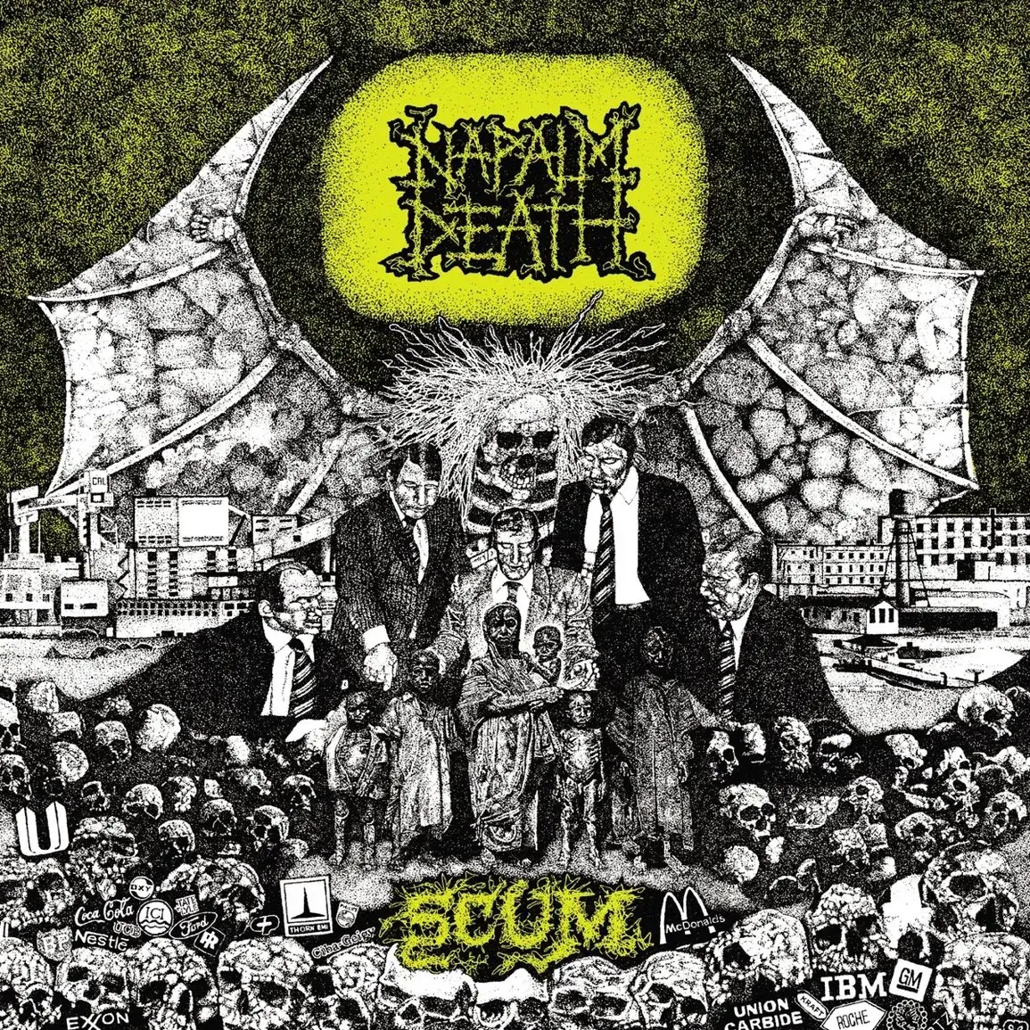 NAPALM DEATH · Scum | WHITE LP (Grindcore/Death Metal Vinyl) · Picture 1