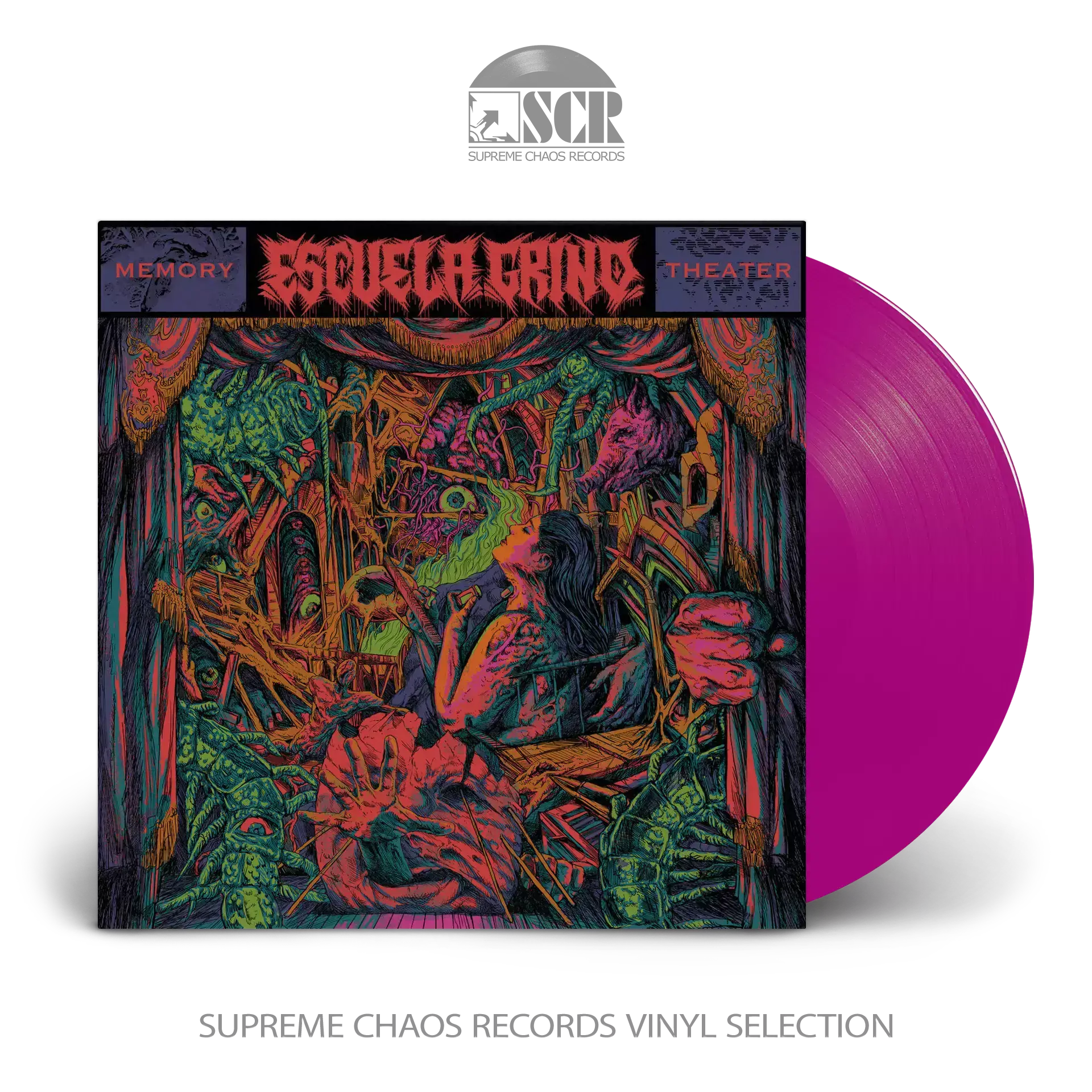 ESCUELA GRIND · Memory Theater | VIOLET LP ESCUELA GRIND · Memory Theater | VIOLET LP (Grindcore Vinyl)