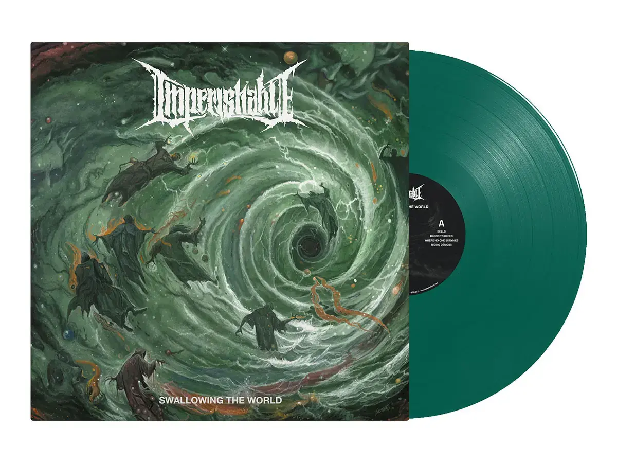 IMPERISHABLE · Swallowing The World | TRANSPARENT GREEN LP IMPERISHABLE · Swallowing The World | TRANSPARENT GREEN LP (Death Metal Vinyl)