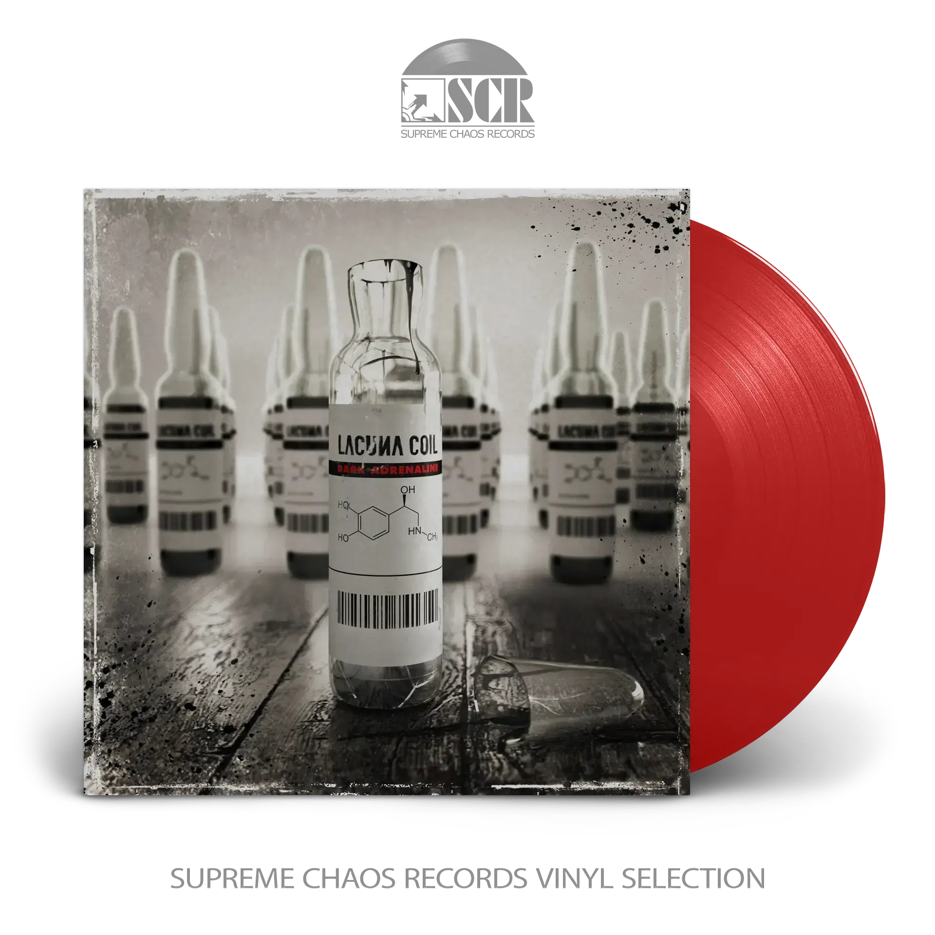 LACUNA COIL · Dark Adrenaline | TRANSPARENT RED LP LACUNA COIL · Dark Adrenaline | TRANSPARENT RED LP (Alternative Metal Vinyl)