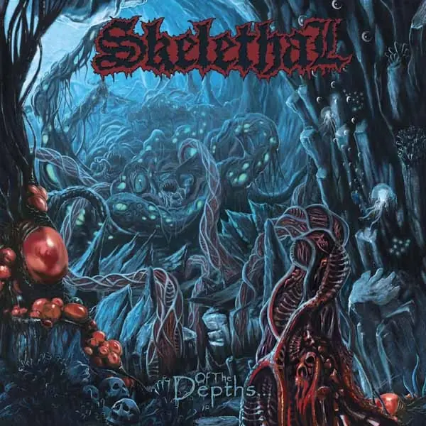 SKELETHAL - Of The Depths · BLUE CLOUDY LP