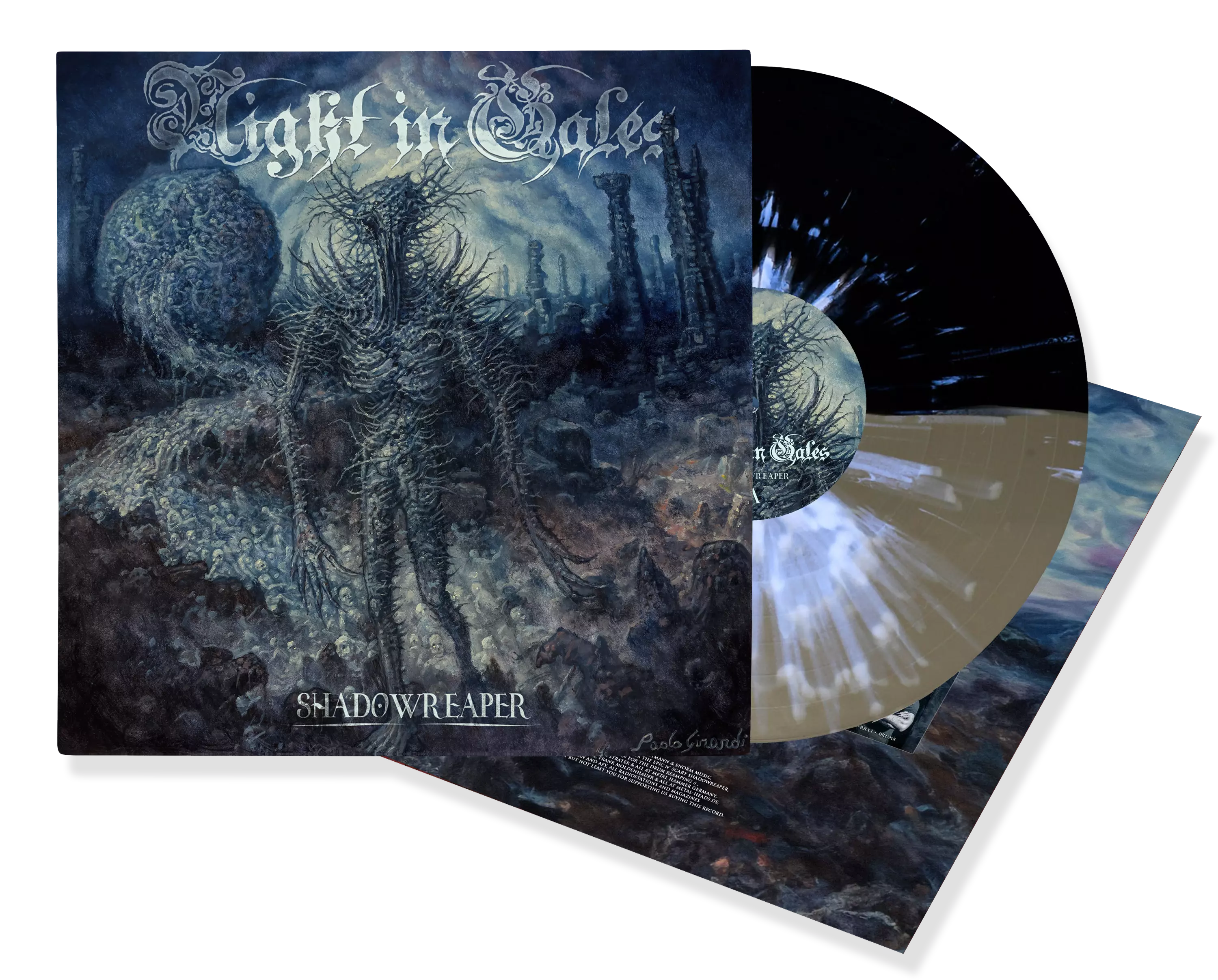 NIGHT IN GALES - Shadowreaper [BLACK/WHITE/GOLD OPAQUE SPLATTER LP]