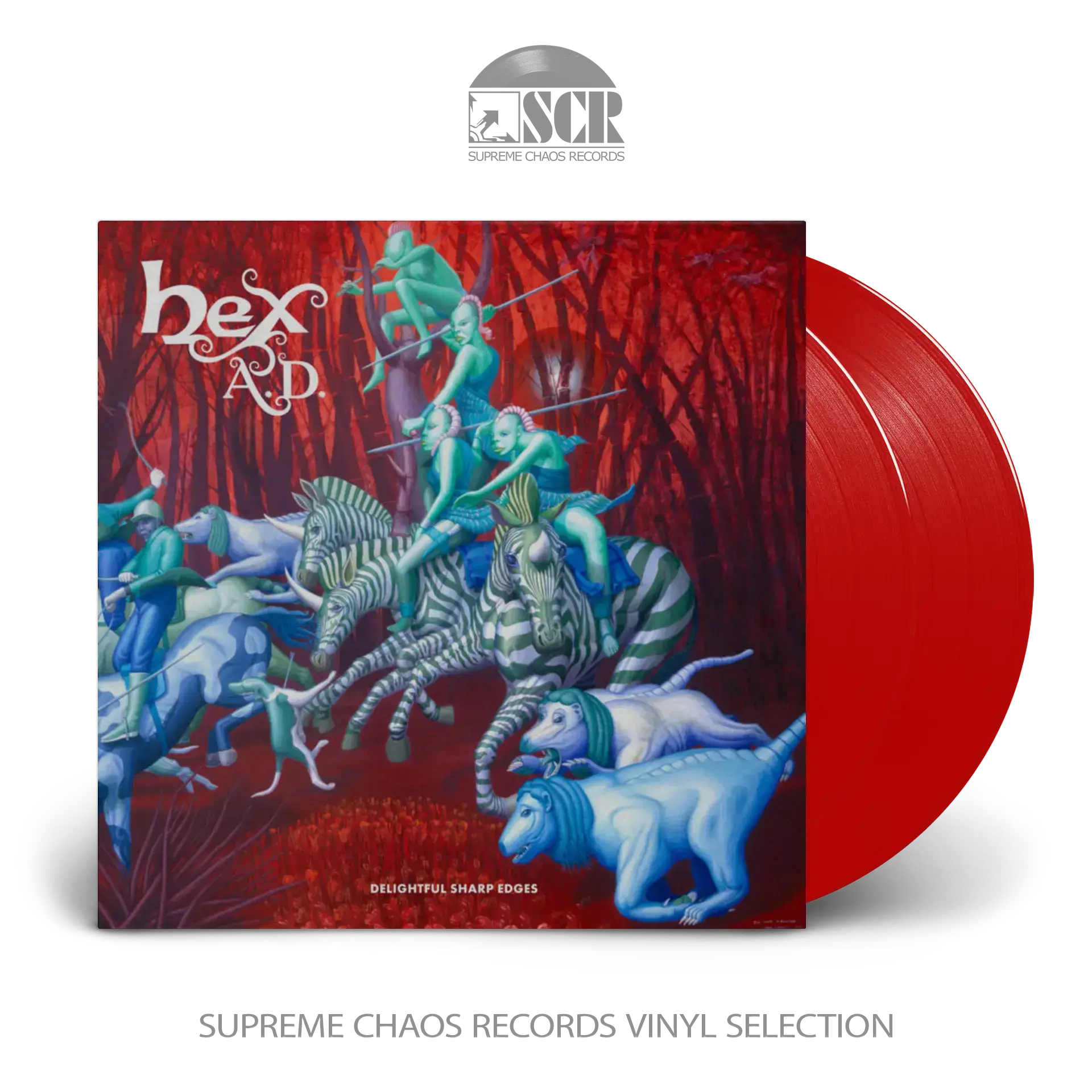 HEX A.D. · Delightful Sharp Edges | RED 2LP HEX A.D. · Delightful Sharp Edges | RED 2LP (Progressive Metal Vinyl)
