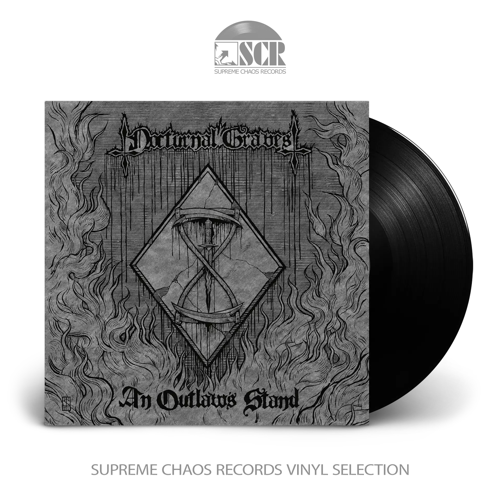 NOCTURNAL GRAVES - An Outlaw's Stand · BLACK LP NOCTURNAL GRAVES - An Outlaw's Stand · BLACK LP (Black Metal Vinyl)