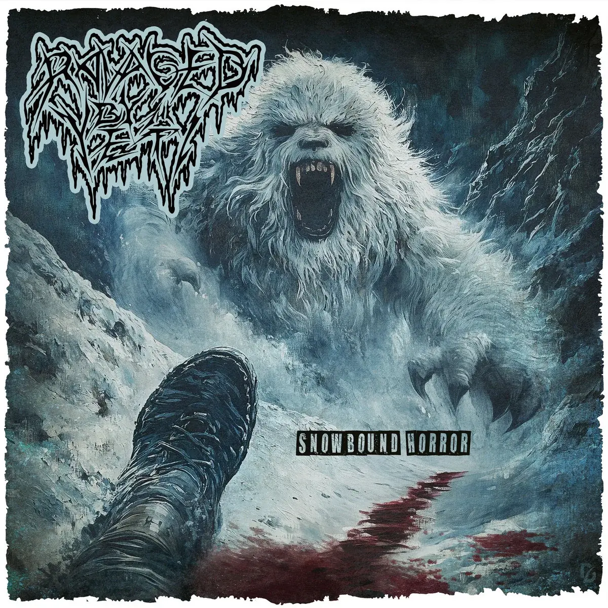 RAVAGED BY THE YETI · Snowbound Horror | BLACK LP (Death Metal Vinyl) · Picture 1