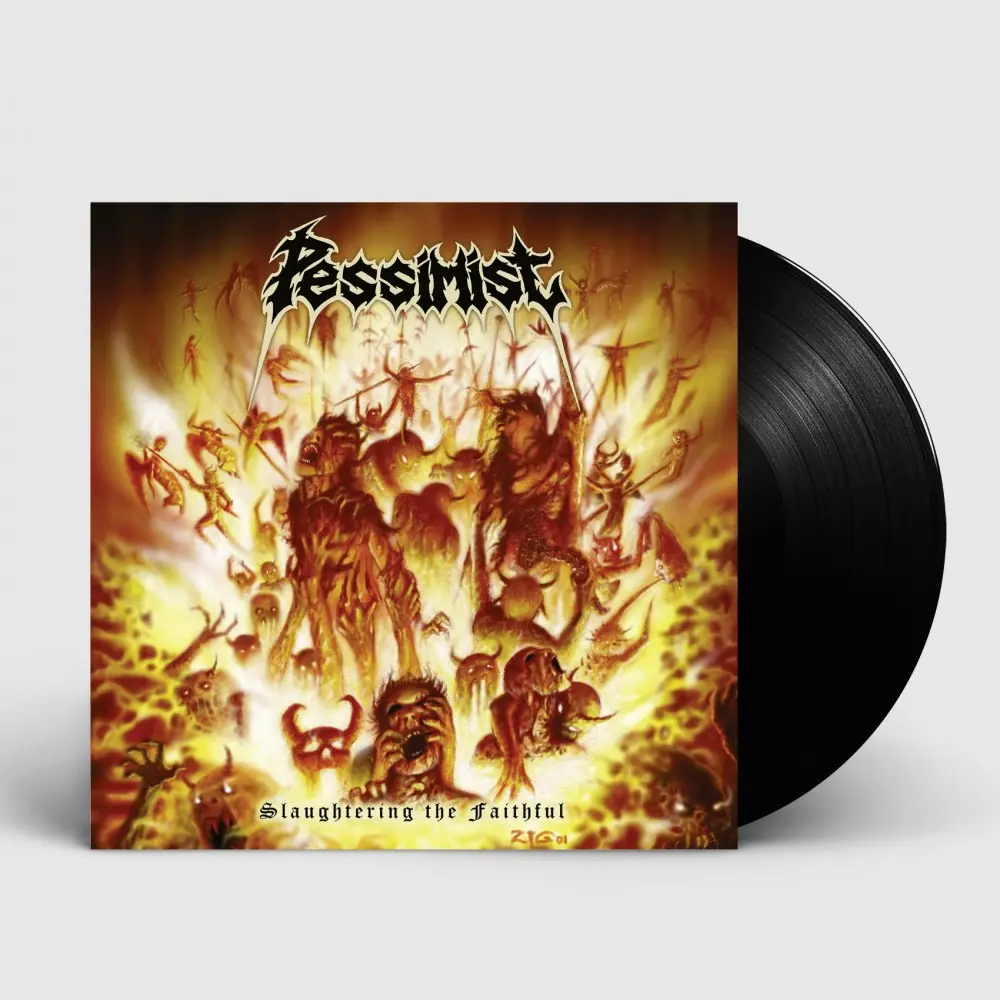 PESSIMIST · Slaughtering The Faithful | BLACK LP PESSIMIST · Slaughtering The Faithful | BLACK LP (Death Metal Vinyl)