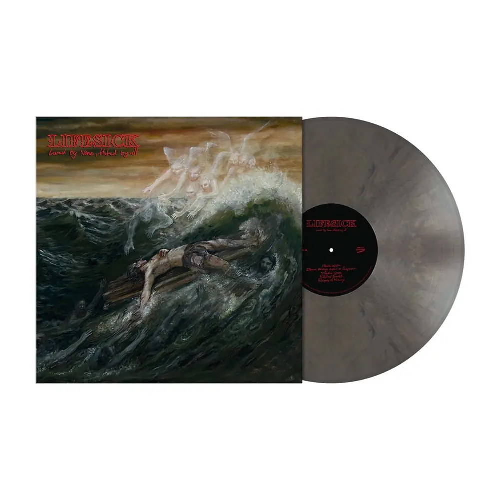 LIFESICK · Loved by None, Hated by All | DARK CHARCOAL MARBLED LP (Hardcore Vinyl)