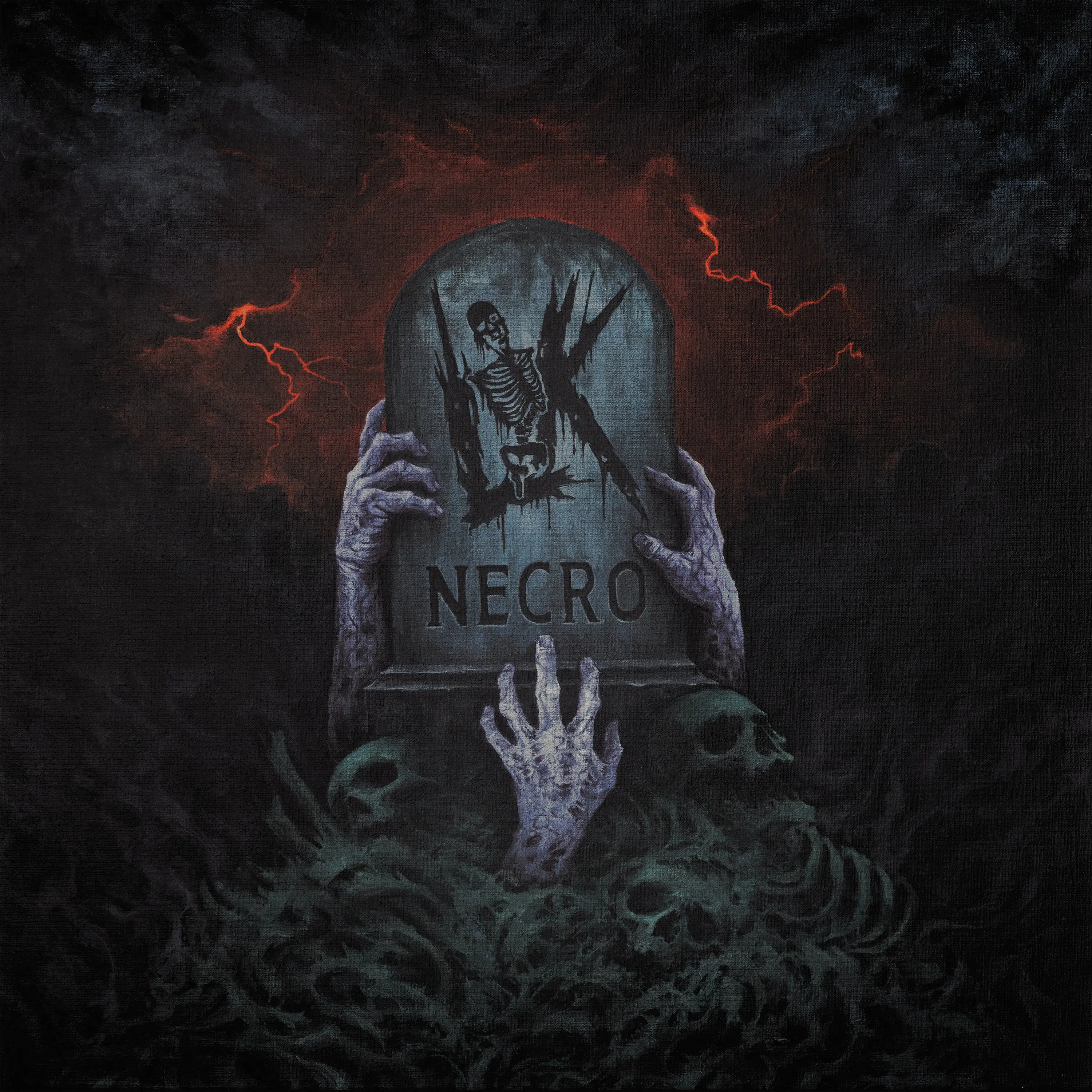 LIK - Necro [LILAC/BLOOD RED SPLATTER LP] 1