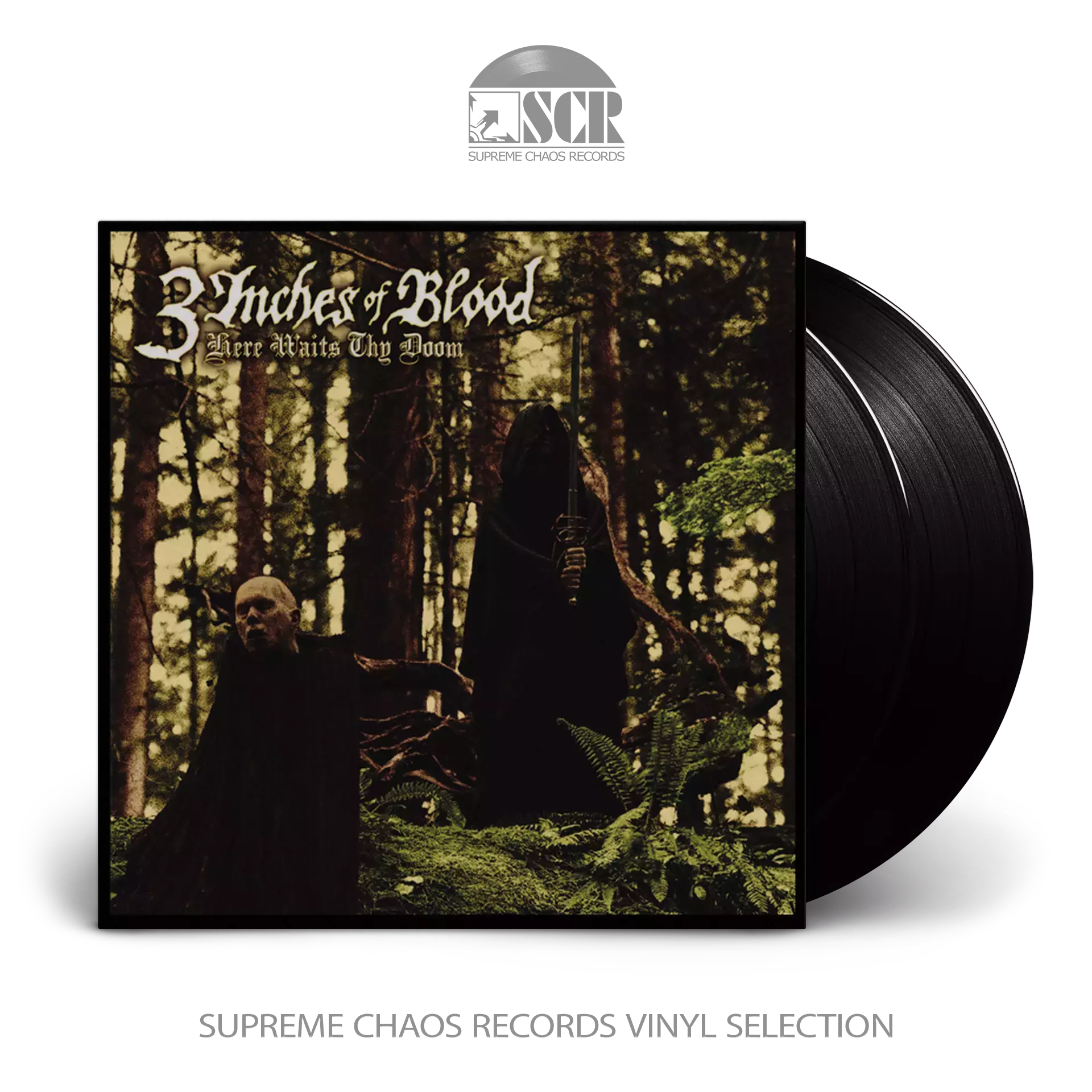 3 INCHES OF BLOOD · Here Waits Thy Doom | BLACK 2LP (Heavy Metal Vinyl)