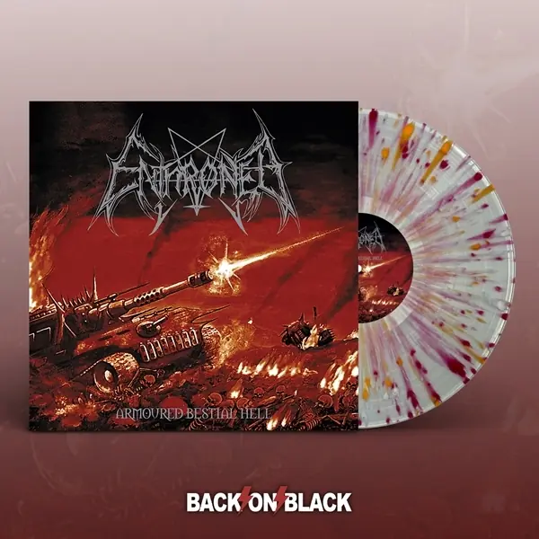 ENTHRONED - Armoured Bestial Hell · CLEAR/RED/ORANGE/WHITE LP ENTHRONED - Armoured Bestial Hell · CLEAR/RED/ORANGE/WHITE LP (Black Metal Vinyl)