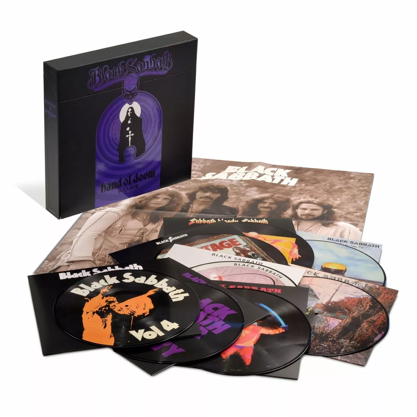 BLACK SABBATH · Hand Of Doom | 8 PICTURE DISC BOXSET BLACK SABBATH · Hand Of Doom | 8 PICTURE DISC BOXSET (Heavy Metal/Hardrock Vinyl)