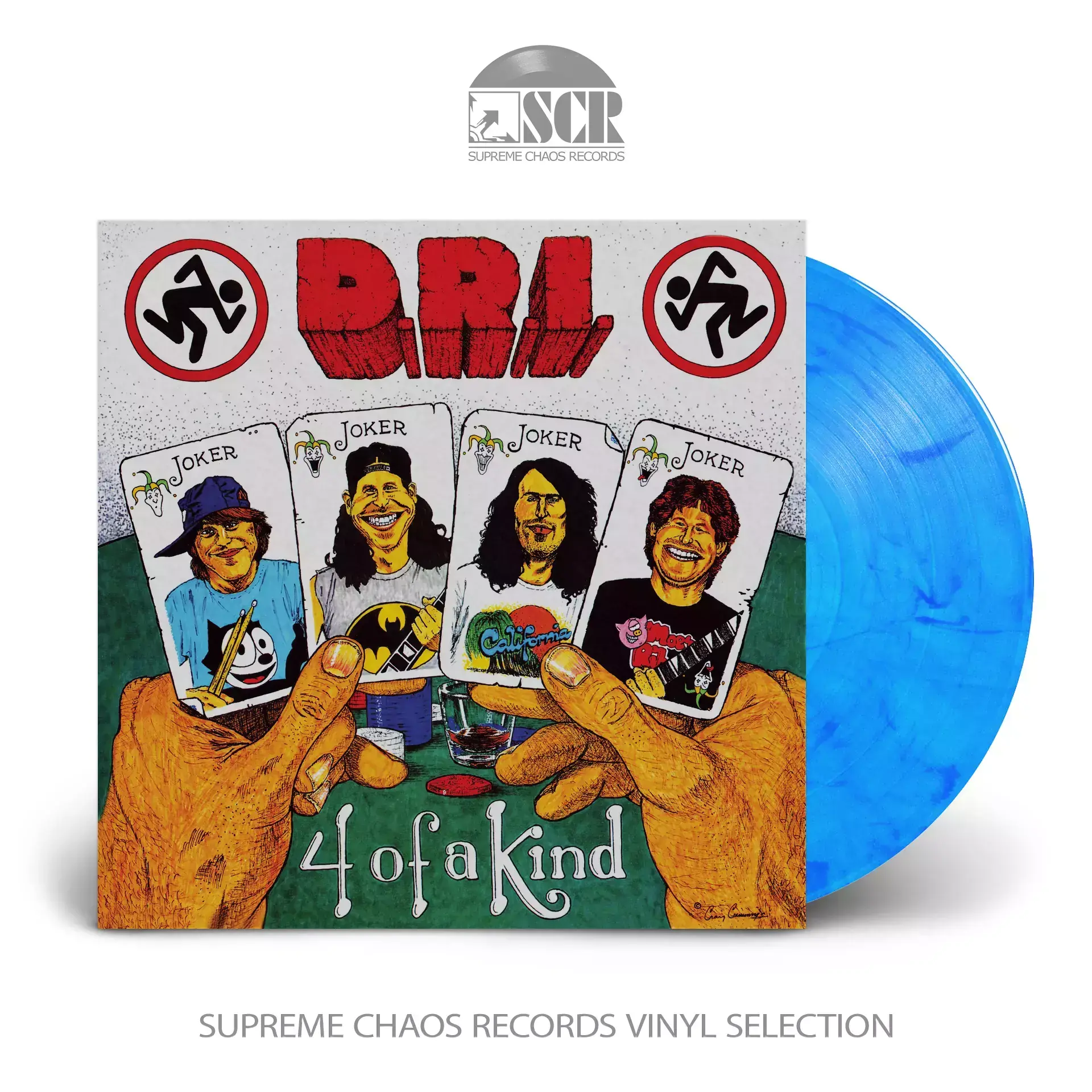 DRI - 4 of a Kind · AZURE BLUE LP (Thrash Metal Vinyl)
