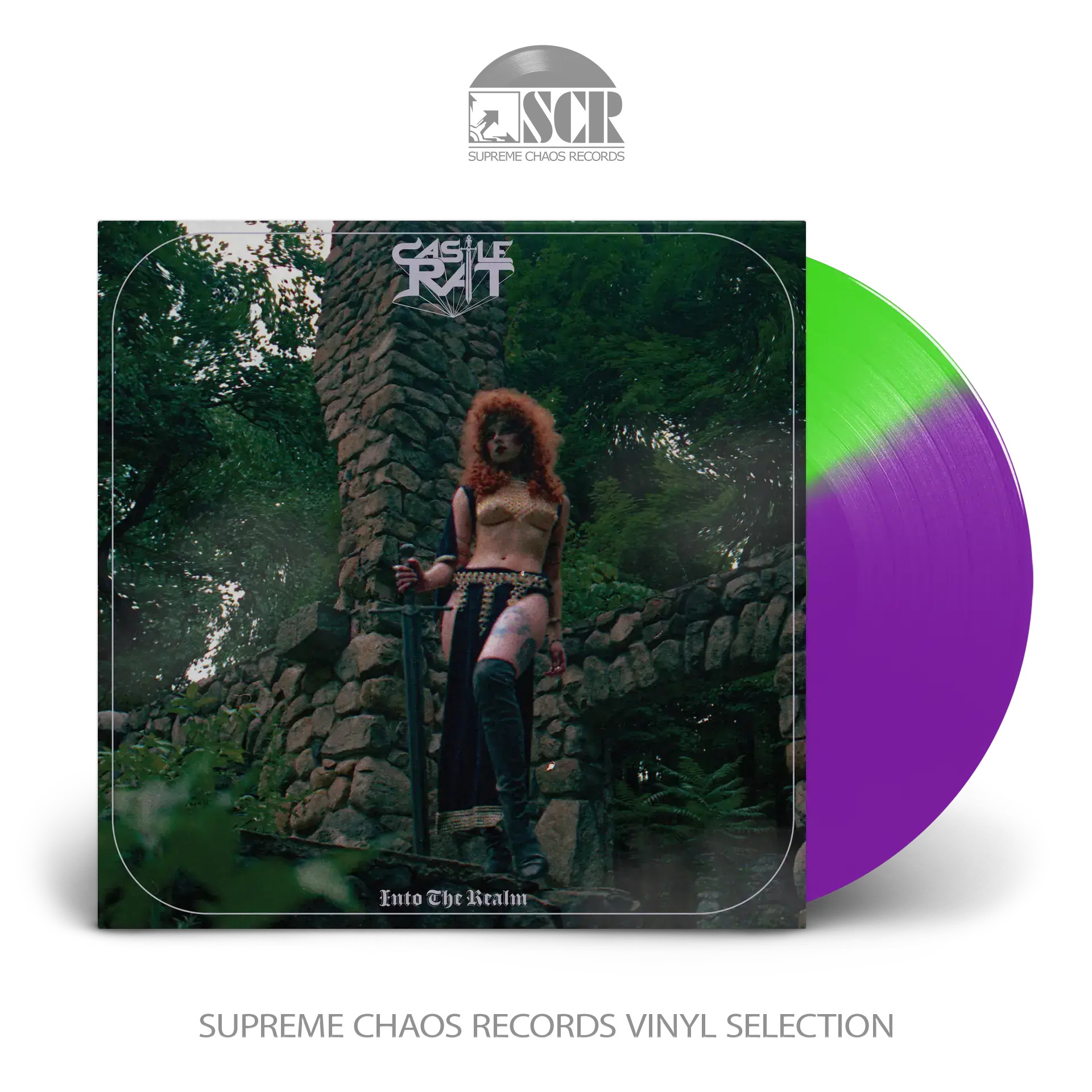 CASTLE RAT - Into The Realm · PURPLE/GREEN LP CASTLE RAT - Into The Realm · PURPLE/GREEN LP (Doom Metal/Heavy Metal/Epic Metal Vinyl)