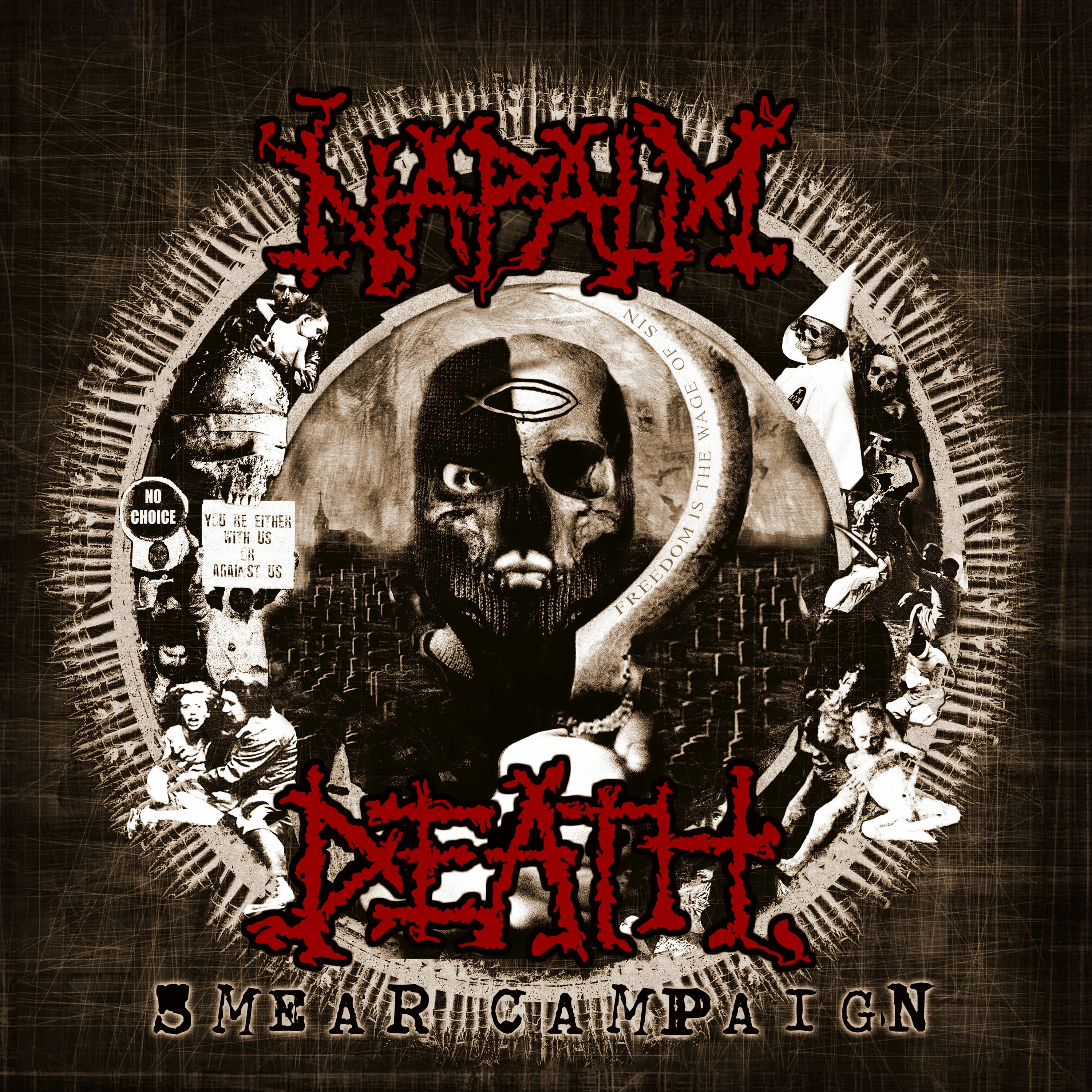 NAPALM DEATH - Smear Campaign [TRANSPARENT RED/BLACK SPLATTER LP]