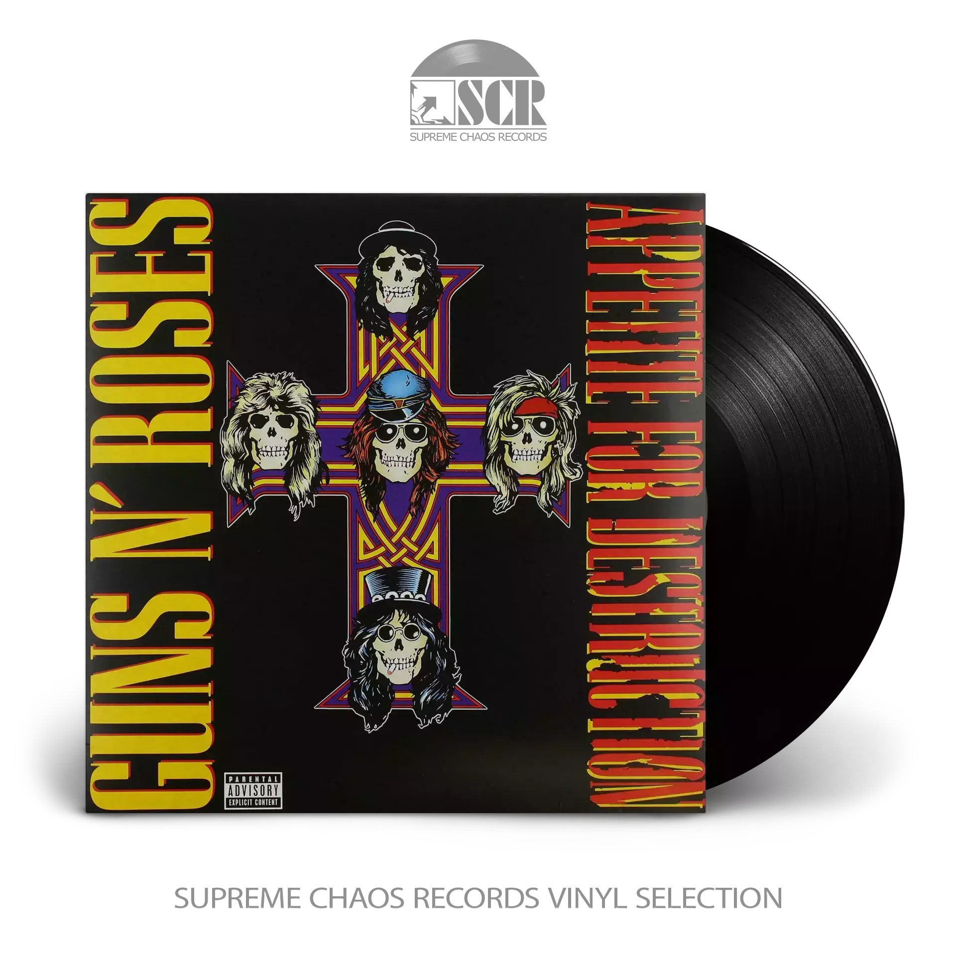 GUNS N' ROSES - Appetite For Destruction · BLACK LP