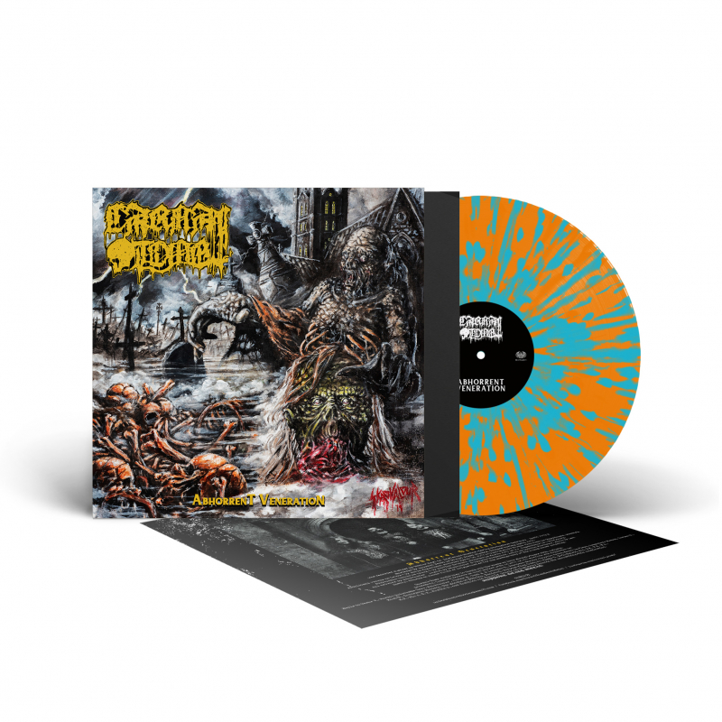 CARNAL TOMB · Abhorrent Veneration | TURQUOISE/ORANGE SPLATTER LP (Death Metal Vinyl)