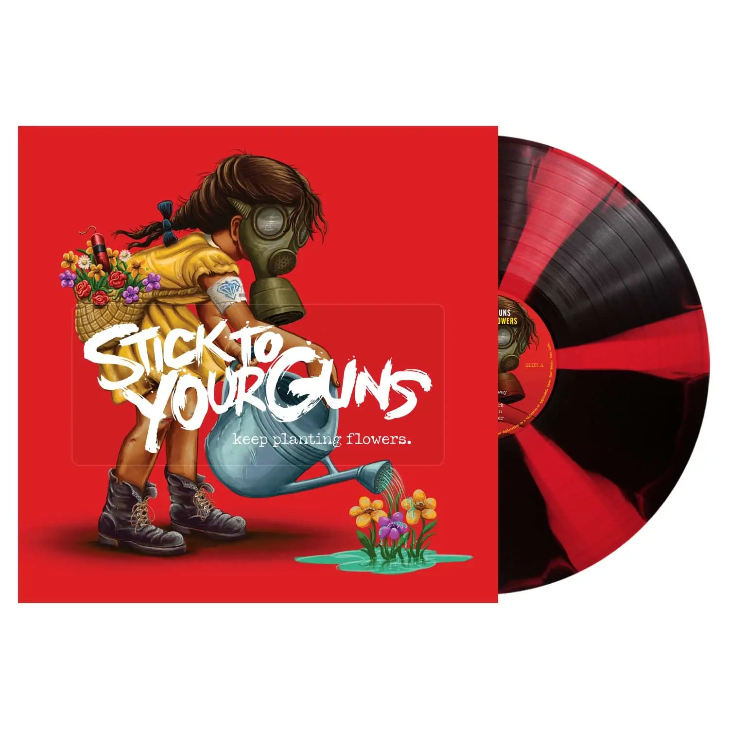 STICK TO YOUR GUNS - Keep Planting Flowers · BLACK/RED CORNETTO LP STICK TO YOUR GUNS - Keep Planting Flowers · BLACK/RED CORNETTO LP (Melodic Hardcore Vinyl)