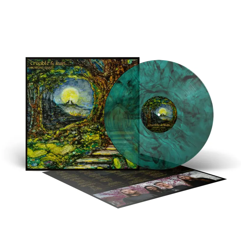 HOWLING GIANT - Crucible & Ruin · PETROL GREEN/BLACK LP (Psychedelic Rock/Doom Rock Vinyl) · Picture 2