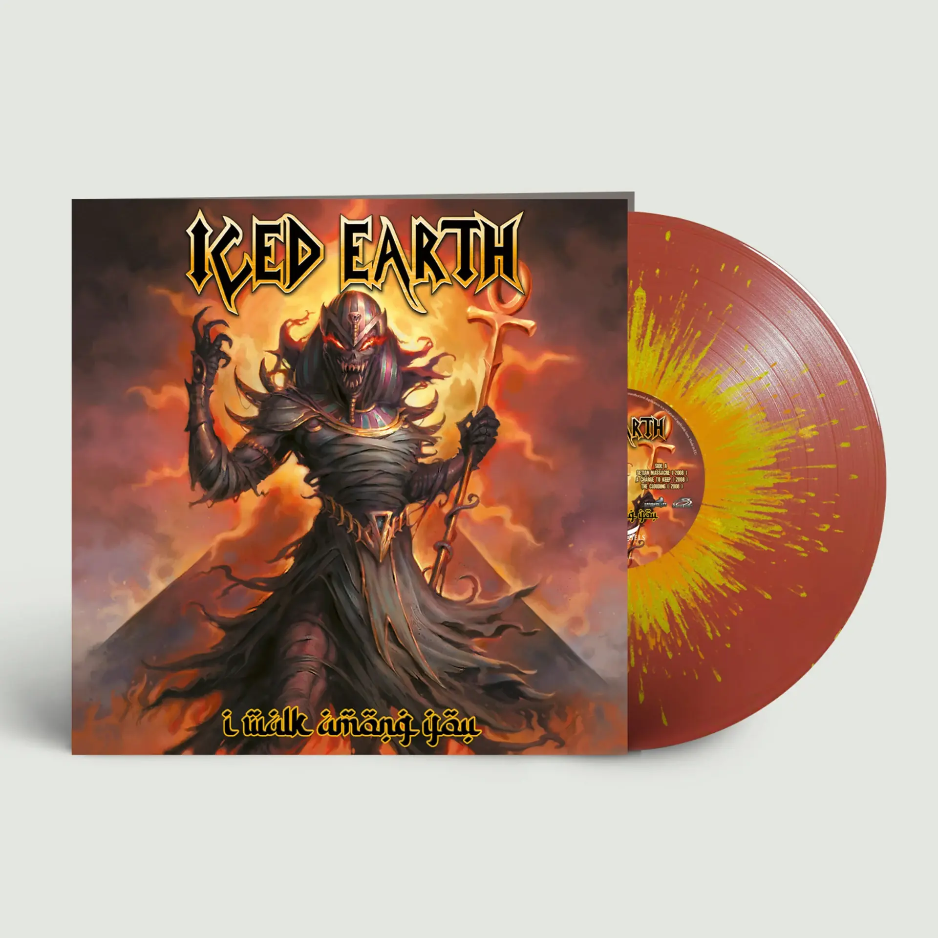 ICED EARTH - I Walk Among You · BRICKRED/YELLOW/ORANGESPLATTER LP