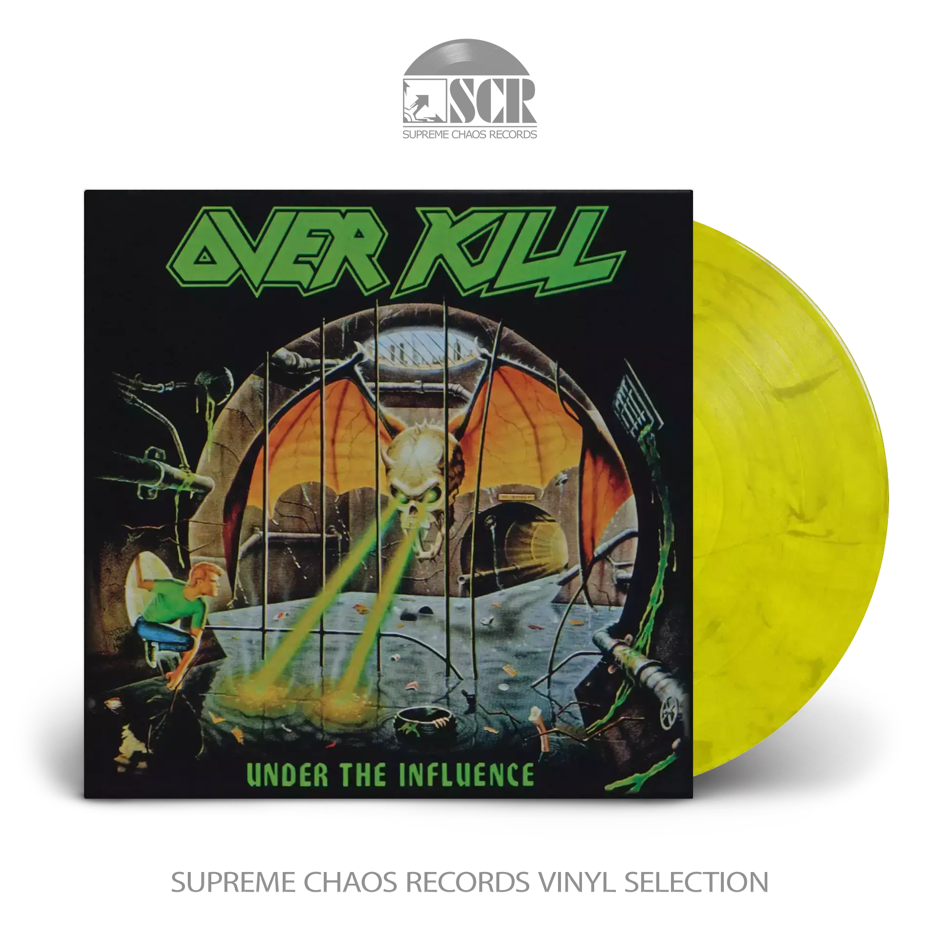 OVERKILL - Under The Influence · YELLOW MARBLED LP