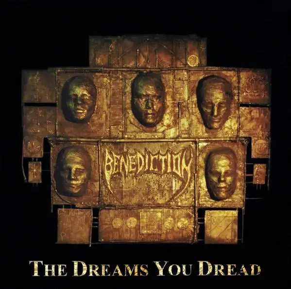 BENEDICTION · The Dreams You Dread | GOLD/BLACK SPLATTER LP (Death Metal Vinyl) · Picture 1